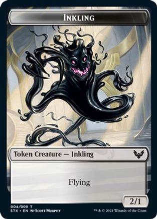 Inkling (4) // Pest (5) Double-Sided Token (STX-4 // 5) - Strixhaven: School of Mages
