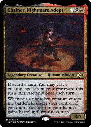 Chainer, Nightmare Adept (Foil Etched) (MH2-289) - Modern Horizons 2 Foil