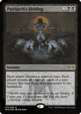 Patriarch's Bidding (Foil Etched) (MH2-275) - Modern Horizons 2 Foil