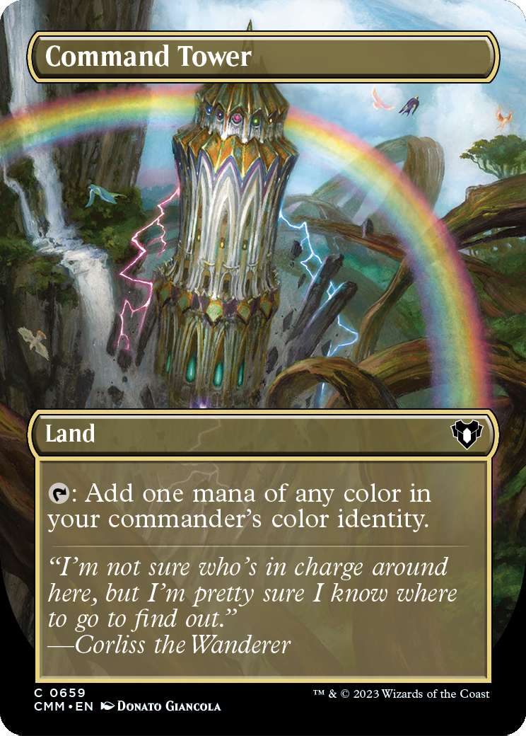 Command Tower (Borderless) (CMM-659) - Commander Masters Foil