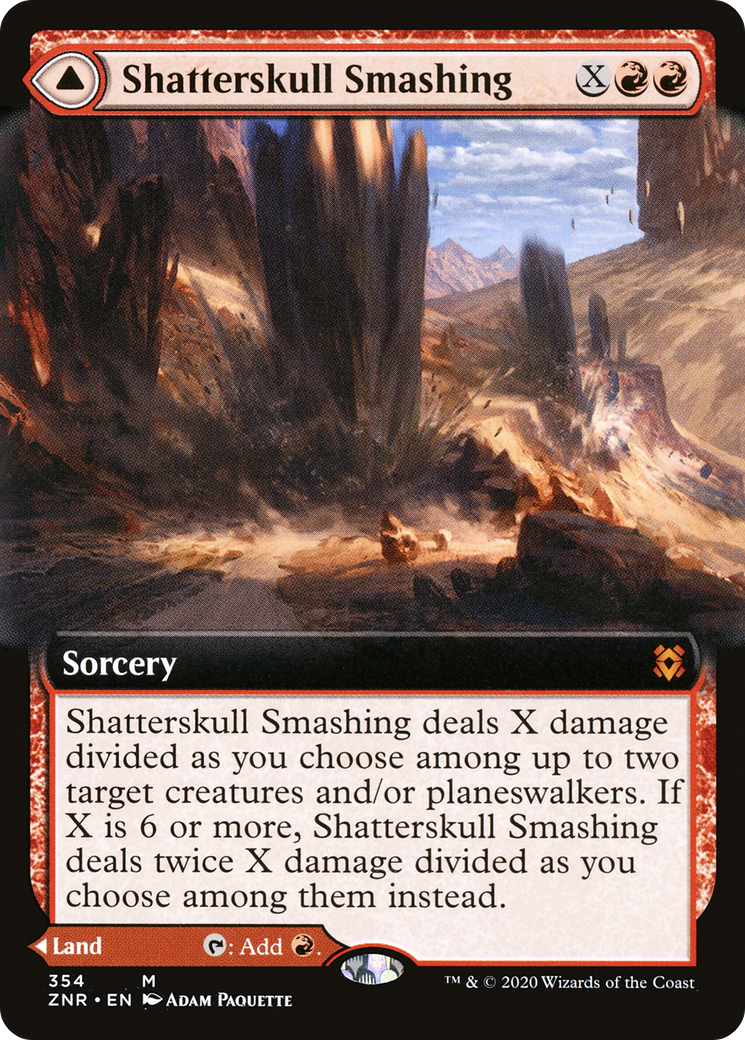 Shatterskull Smashing (Extended Art) (ZNR-354) - Zendikar Rising: (Extended Art)