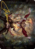 Delina, Wild Mage Art Card (Gold-Stamped Signature) (ASAFR-031) - Art Series: Adventures in the Forgotten Realms