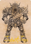 Iron Golem (Showcase) Art Card (Gold-Stamped Signature) (ASAFR-080) - Art Series: Adventures in the Forgotten Realms