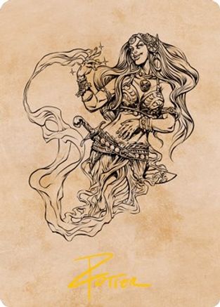 Djinni Windseer (Showcase) Art Card (Gold-Stamped Signature) (ASAFR-074) - Art Series: Adventures in the Forgotten Realms