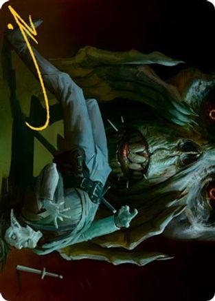 Power Word Kill Art Card (Gold-Stamped Signature) (ASAFR-035) - Art Series: Adventures in the Forgotten Realms