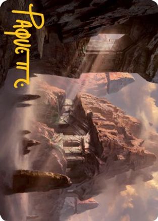 Mountain (62/81) Art Card (Gold-Stamped Signature) (ASAFR-062) - Art Series: Adventures in the Forgotten Realms