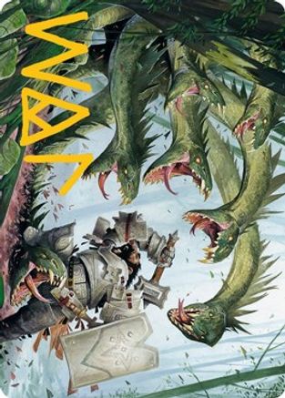 Lair of the Hydra Art Card (Gold-Stamped Signature) (ASAFR-067) - Art Series: Adventures in the Forgotten Realms