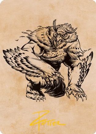 Owlbear (Showcase) Art Card (Gold-Stamped Signature) (ASAFR-076) - Art Series: Adventures in the Forgotten Realms