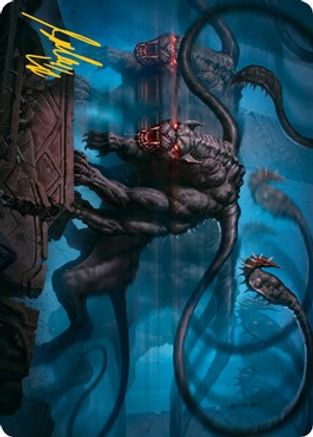 Displacer Beast Art Card (Gold-Stamped Signature) (ASAFR-008) - Art Series: Adventures in the Forgotten Realms