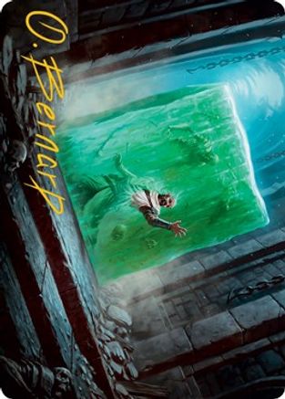 Gelatinous Cube Art Card (Gold-Stamped Signature) (ASAFR-007) - Art Series: Adventures in the Forgotten Realms