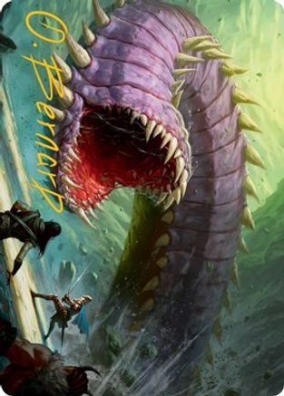 Purple Worm Art Card (Gold-Stamped Signature) (ASAFR-003) - Art Series: Adventures in the Forgotten Realms