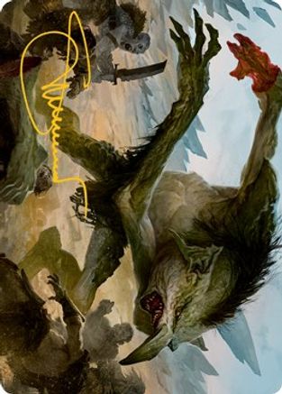 Troll Art Card (Gold-Stamped Signature) (ASAFR-021) - Art Series: Adventures in the Forgotten Realms