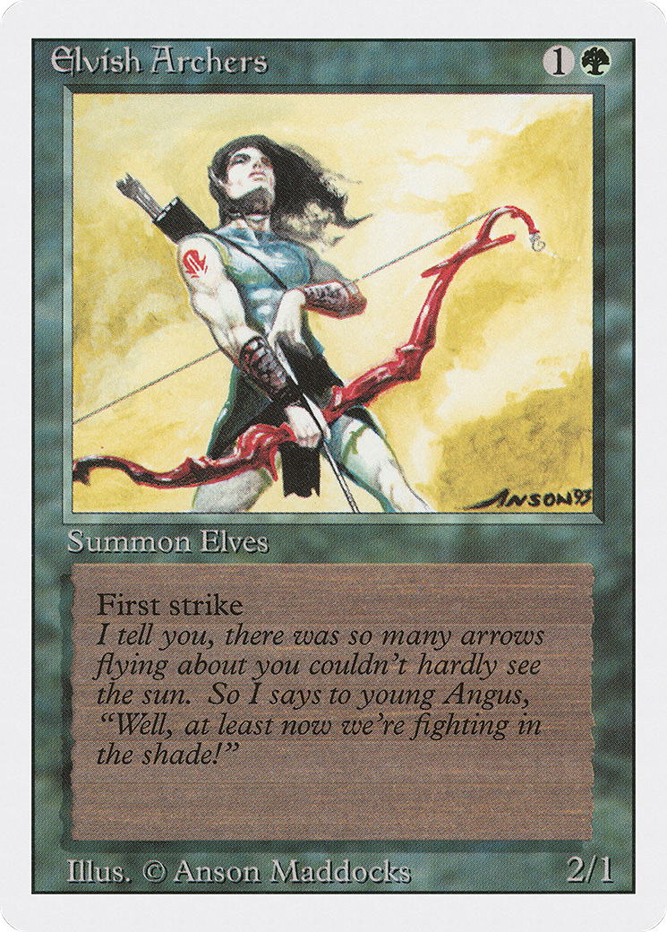 Elvish Archers (3ED-) - Revised Edition