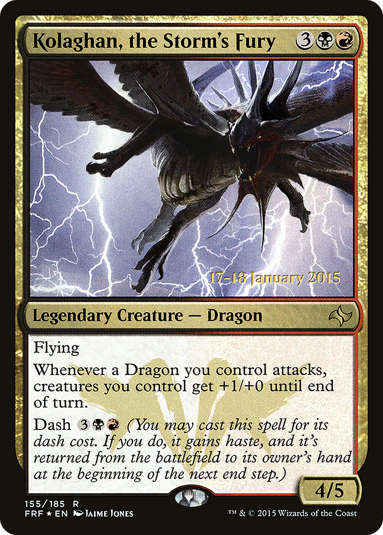 Kolaghan, the Storm's Fury (PRE-155S) - Fate Reforged Promos Foil