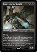 Rune-Scarred Demon (Foil Etched) (CMM-521) - Commander Masters Foil