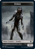 Zombie (005 MIC) // Zombie (005 MID) Double-Sided Token (MIC-5 // 5) - Commander: Innistrad: Midnight Hunt