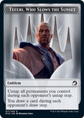 Emblem - Teferi, Who Slows the Sunset (MID-017) - Innistrad: Midnight Hunt