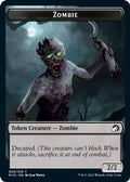 Zombie (005) // Zombie (015) Double-Sided Token (MID-5 // 15) - Innistrad: Midnight Hunt Foil