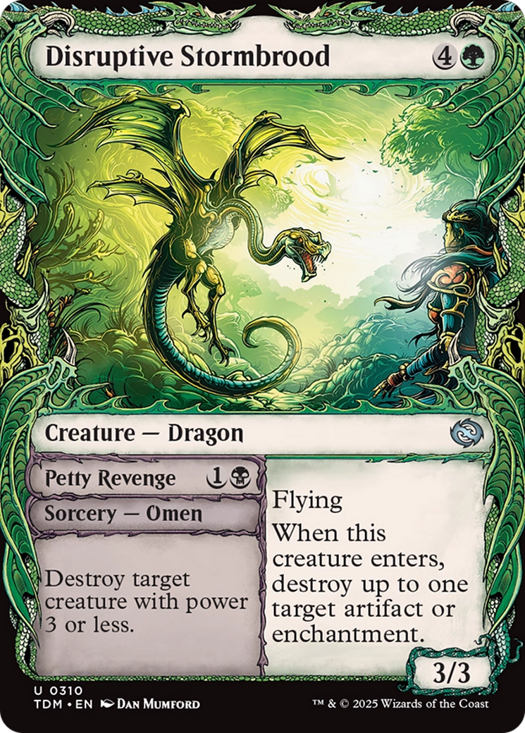 Disruptive Stormbrood (Showcase) (TDM-310) - Tarkir: Dragonstorm: (Showcase)