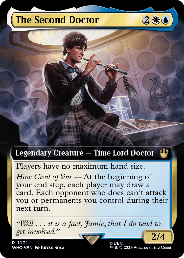 The Second Doctor (Extended Art) (Surge Foil) (WHO-1031) - Doctor Who: (Extended Art) Foil
