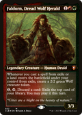 Faldorn, Dread Wolf Herald (Display Commander) - Thick Stock (CLB-932) - Commander Legends: Battle for Baldur's Gate Foil