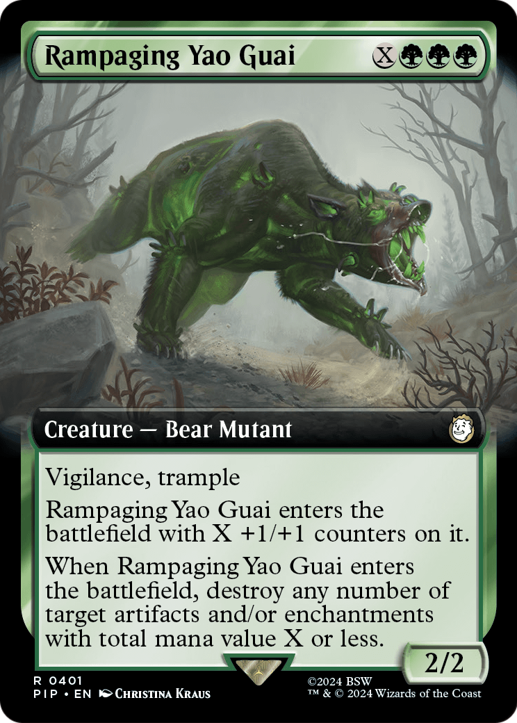 Rampaging Yao Guai (Extended Art) (PIP-401) - Fallout: (Extended Art)