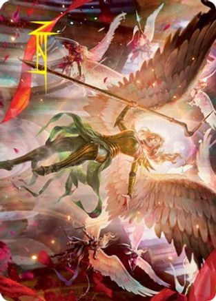 Sigarda's Summons Art Card (Gold-Stamped Signature) (ASVOW-017) - Art Series: Innistrad: Crimson Vow