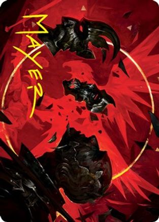 Abrade Art Card (Gold-Stamped Signature) (ASVOW-038) - Art Series: Innistrad: Crimson Vow
