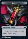 Blood // Vampire (007) Double-Sided Token (VOW-17 // 7) - Innistrad: Crimson Vow Foil