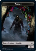 Zombie (008) // Spirit Cleric Double-Sided Token (VOW-) - Innistrad: Crimson Vow Foil