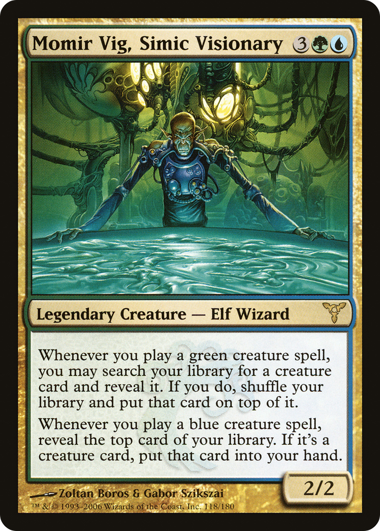 Momir Vig, Simic Visionary (DIS-118) - Dissension Foil