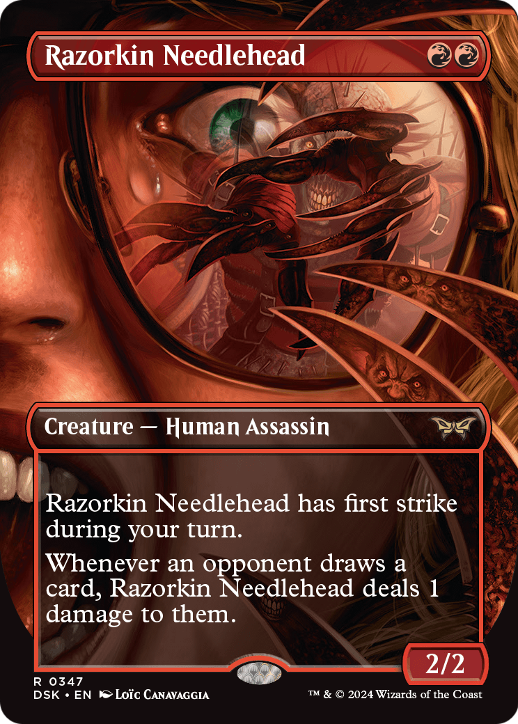 Razorkin Needlehead (Borderless) (DSK-347) - Duskmourn: House of Horror