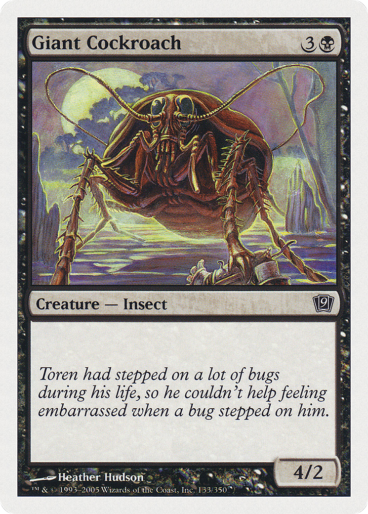 Giant Cockroach (9ED-133) - 9th Edition Foil
