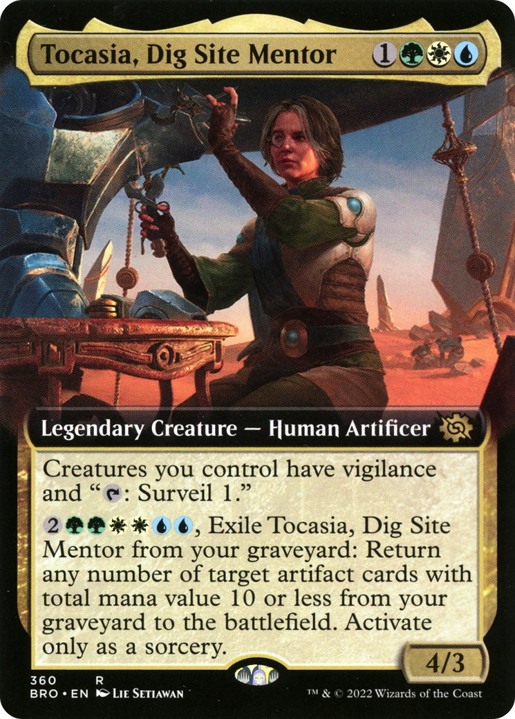 Tocasia, Dig Site Mentor (Extended Art) (BRO-360) - The Brothers' War: (Extended Art)