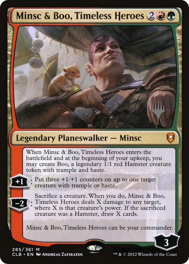 Minsc & Boo, Timeless Heroes (PPLCI-285) - Battle for Baldur's Gate Promos Foil