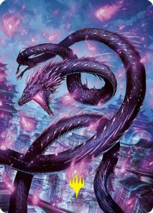 Junji, the Midnight Sky Art Card (58/81) (Gold-Stamped Signature) (ASNEO-058) - Art Series: Kamigawa: Neon Dynasty
