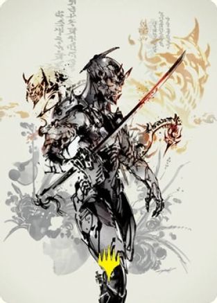 Satoru Umezawa Art Card (73/81) (Gold-Stamped Signature) (ASNEO-073) - Art Series: Kamigawa: Neon Dynasty