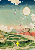 Plains (293) Art Card (79/81) (Gold-Stamped Signature) (ASNEO-079) - Art Series: Kamigawa: Neon Dynasty