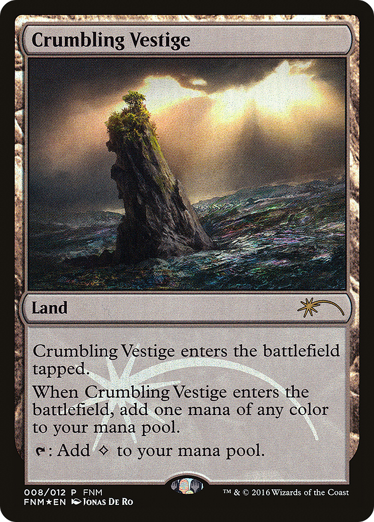 Crumbling Vestige (FNM-008) - Friday Night Magic 2016 Foil