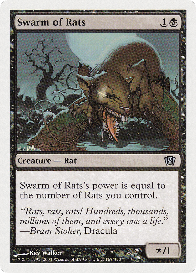 Swarm of Rats (8ED-167) - 8th Edition