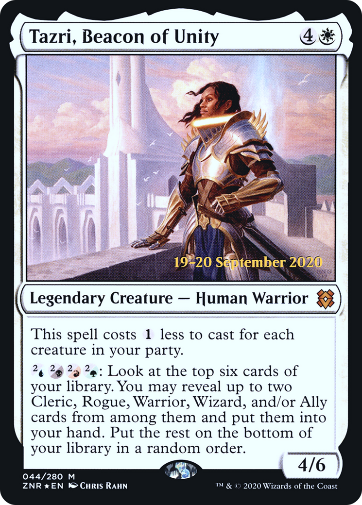 Tazri, Beacon of Unity (PRE-44S) - Zendikar Rising Promos Foil