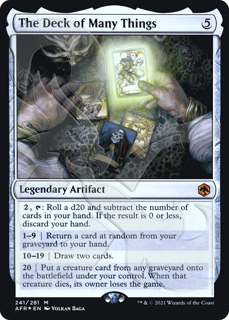 The Deck of Many Things (AFR&-241) - Adventures in the Forgotten Realms Promos Foil