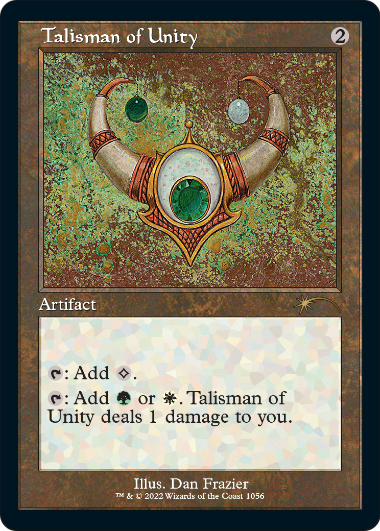 Talisman of Unity (Retro Frame) (Foil Etched) (SLD-1056) - Secret Lair Drop Series Foil
