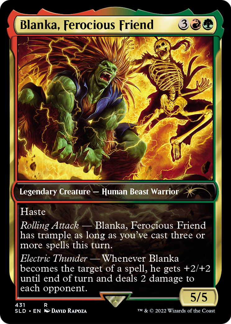 Blanka, Ferocious Friend (SLD-431) - Secret Lair Drop / Blanka, Ferocious Friend