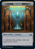 Treasure (017) // Dog Double-Sided Token (SNC-17 // 10) - Streets of New Capenna Foil
