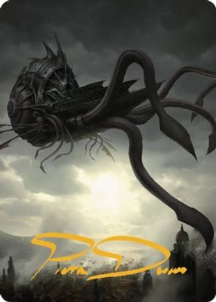 Nautiloid Ship Art Card (Gold-Stamped Signature) (ASCLB-080) - Art Series: Commander Legends: Battle for Baldur's Gate