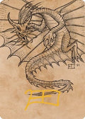 Ancient Gold Dragon Art Card (44/81) (Gold-Stamped Signature) (ASCLB-044) - Art Series: Commander Legends: Battle for Baldur's Gate