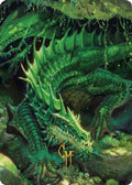 Adult Green Dragon Art Card (Gold-Stamped Signature) (ASCLB-001) - Art Series: Commander Legends: Battle for Baldur's Gate
