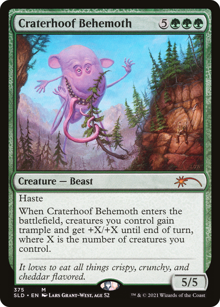 Craterhoof Behemoth (375) (SLD-375) - Secret Lair Drop