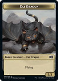 Cat Dragon // Spirit (002) Double-Sided Token (2X2-19 // 2) - Double Masters 2022